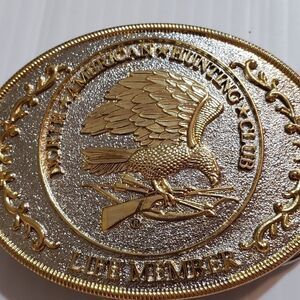 North American Hunting Club Life Member Buckle